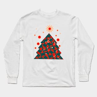 Bubbly Christmas Trees Long Sleeve T-Shirt